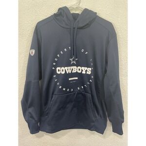 DALLAS COWBOYS Football NIKE Hoodie Size MED Sweatshirt NFL Blue